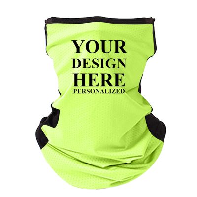TopTie Personalized Custom Printing Two Tone Mesh Cooling Neck Gaiter,Breathable Outdoor Bandana Face Gaiter-Neon Green