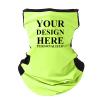 TopTie Personalized Custom Printing Two Tone Mesh Cooling Neck Gaiter,Breathable Outdoor Bandana Face Gaiter-Neon Green view 1