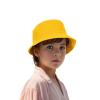 TopTie Embroidered Bucket Hat Cotton Sun Hats for Kids 3-8 Year Old-Beige view 2