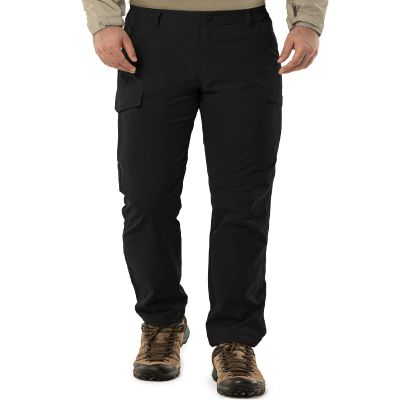 33,000ft Hiking Cargo Pants Men 6 Pockets Water Resistant Lightweight Fishing Outdoor Travel Work Black