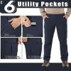 33,000ft Hiking Cargo Pants Men 6 Pockets Water Resistant Lightweight Fishing Outdoor Travel Work Navy view 3