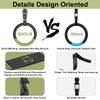QUOLIX Gymnastic Rings & Olympic Rings with Adjustable Straps, Non-Slip Pull Up Rings with Straps, 1300lbs Exercise Rings for Home, Gymnastics Rings for Home Gym, Workout, Exercise, Calisthenic view 2