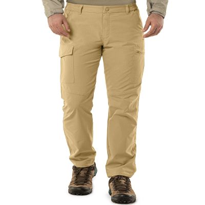 33,000ft Hiking Cargo Pants Men 6 Pockets Water Resistant Lightweight Fishing Outdoor Travel Work Khaki