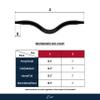 Exion Horse Browband for English Bridle | Curved Shape Padded Equestrian Browband for Show & Dressage | Fuschia, Aurore Boreale, Olivine Crystal Browband for Horses view 3
