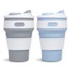 2-Pack Collapsible Coffee Cup Reusable  12oz Leakproof Travel Coffee Mug, Silicone, Foldable & Portable for Hiking, Camping, Office | Lightweight, Heat-Resistant, Easy to Clean, Outdoor & Travel Cup view 1
