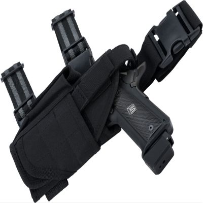 Evike Airsoft - Matrix Tornado Universal Tactical Thigh/Drop Leg Holster (Color: Black/Left)