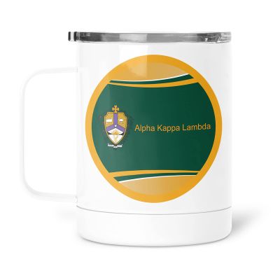 greeklife.store Alpha Kappa Lambda Stainless Steel Travel Mug 13 OZ (Alpha Kappa Lambda 1)