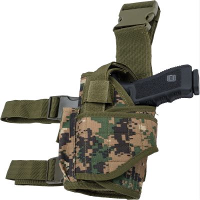 Evike Airsoft - Matrix Tornado Universal Tactical Thigh/Drop Leg Holster (Color: Digital Woodland/Left)