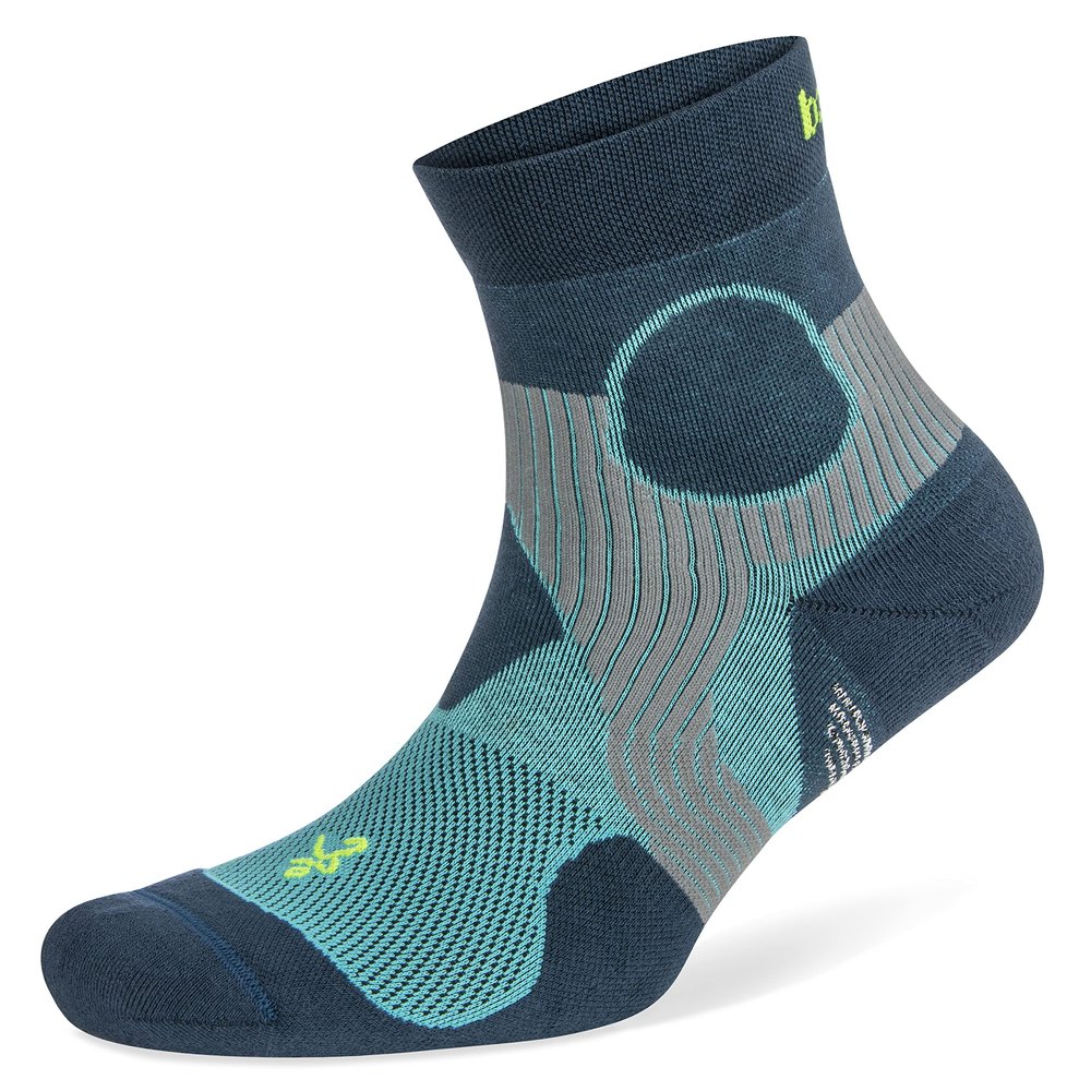 Balega Athletic Support Compression Fit Performance No Show Running Socks for Men and Women (1 Pair), Blue/Legion Blue, Small