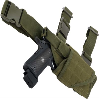 Evike Airsoft - Matrix Tornado Universal Tactical Thigh/Drop Leg Holster (Color: OD Green/Right)
