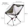 KAISHI Picnic Chair, Lightweight Foldable Beach Chair Portable Compact Heavy Duty Folding for Camping, Fishing view 3