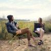 KAISHI Picnic Chair, Lightweight Foldable Beach Chair Portable Compact Heavy Duty Folding for Camping, Fishing view 4
