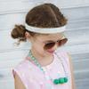 FROG SAC Non Slip Lace Headbands for Girls, Adjustable Lacy Eyelet Head Bands for Kids, Cute Noslip Headband Pack for Toddlers, No Slip Girl Toddler Hair Accessories view 3