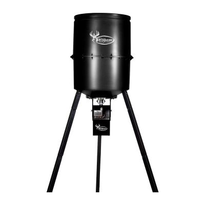 WILDGAME Innovations Evolution 40-Gallon Game Feeder Kit | Durable Weather-Resistant Varmint-Proof Deer Feeder with 270-Pound Capacity, 1-6 Feed Times & 50-Feet Radius