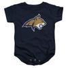 Montana State University Official Distressed Primary Unisex Infant Snap Suit for Baby,Navy, 12 Months view 1