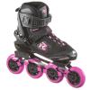 ROCES Women's Pic Tif Outdoor Breathable Fitness Comfort 4 80mm Wheels Racing Inline Skates with Memory Buckle, Easy Entry Boots, Glass Fiber Reinforced Shell & Aluminum Frame, Black/Fuchsia, 7 view 2