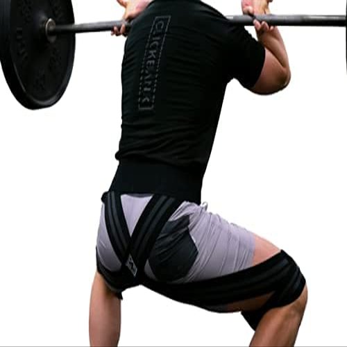 Elastic exoskeleton and lifting belt designed to improve technique and performance. Created for those looking to increase their squat, lift through injuries, and ensure proper mechanics. (X-Large)
