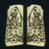 Faux Ivory Grim Reaper Ruger Mark IV 22/45 Grips view 2