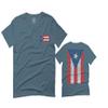0062. Puerto Rico Flag Boricua Rican Nuyorican for Men T Shirt (Indigo 2X-Large) view 1