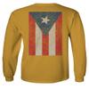 0062. Puerto Rico Flag Boricua Rican Nuyorican Men's Long Sleeve t Shirt (Gold X-Large) view 3