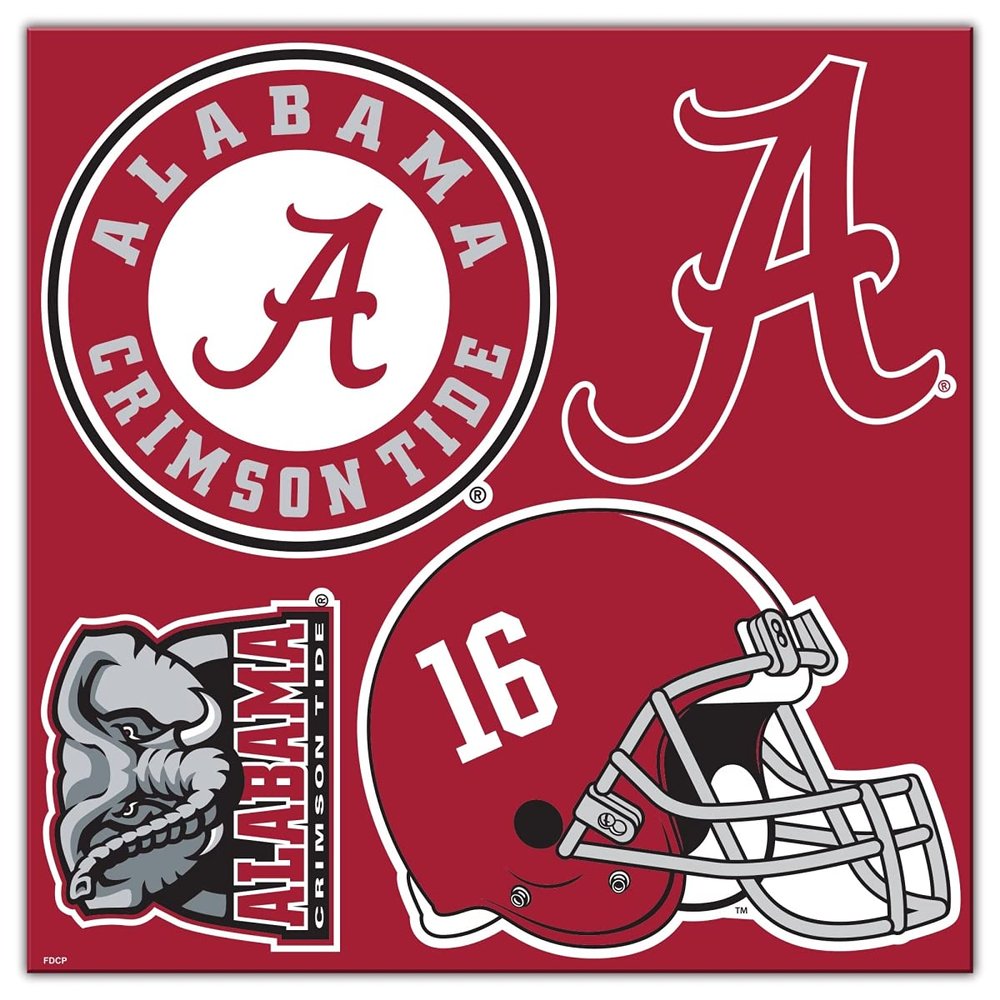 Alabama Crimson Tide Magnet Kit 4 Piece