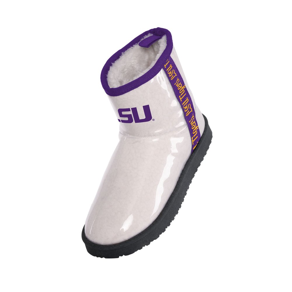 FOCO LSU Tigers Sherpa Lined Rain Boot - Womens Medium