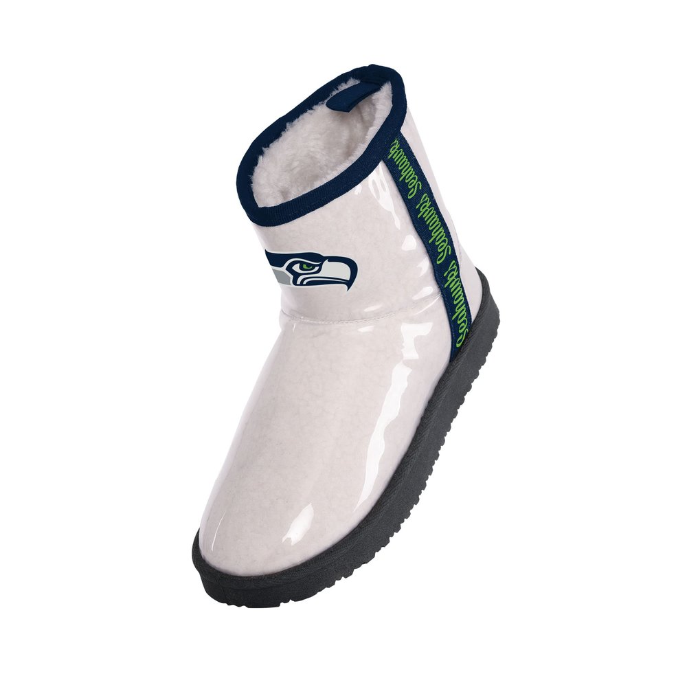 FOCO Seattle Seahawks Sherpa Lined Rain Boot - Womens Large
