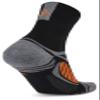 Balega Ultralight Lightweight Performance Crew Athletic Running Socks for Men and Women (1 Pair), Black/Grey Heather, Small view 2