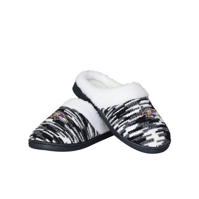 FOCO Baltimore Ravens Sherpa Lined Colorblend Cup Sole - Womens Medium