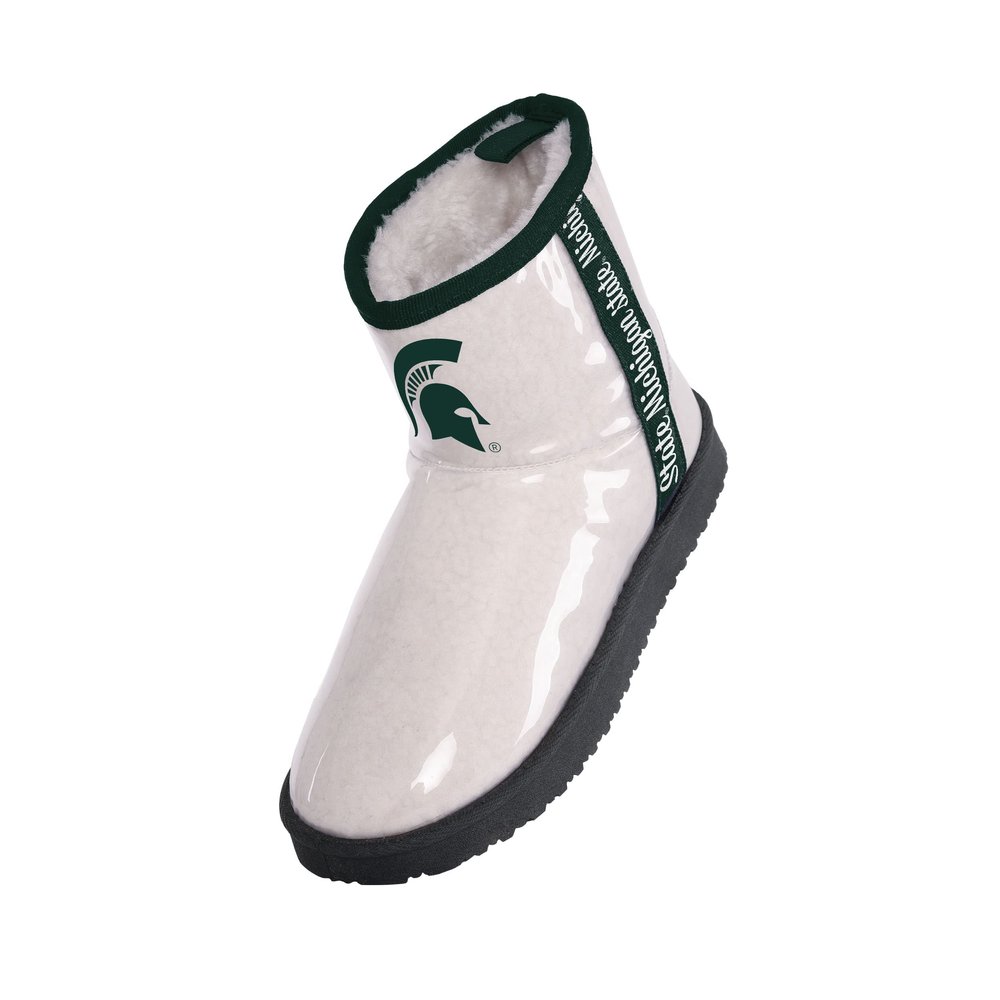 FOCO Michigan State Spartans Sherpa Lined Rain Boot - Womens Large