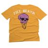 0258. Cool Graphic Candy Ice Cream Skull Summer Till Death Society streetwaer for Men T Shirt (Gold 2X-Large) view 3