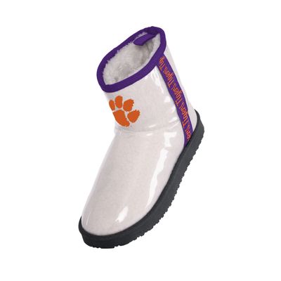 FOCO Clemson Tigers Sherpa Lined Rain Boot - Womens Large