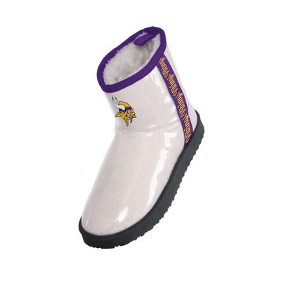 FOCO Minnesota Vikings Sherpa Lined Rain Boot - Womens Large