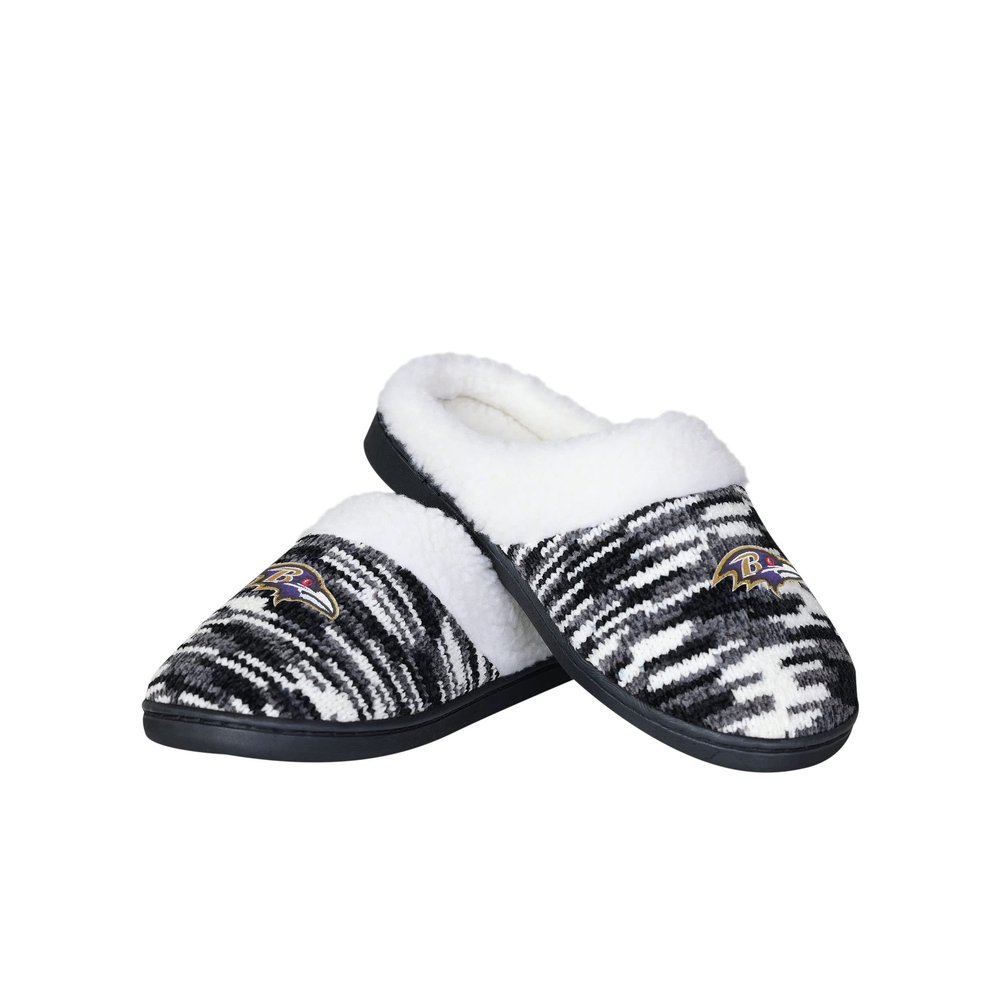 FOCO Baltimore Ravens Sherpa Lined Colorblend Cup Sole - Womens Large