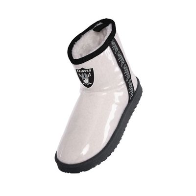 FOCO Las Vegas Raiders Sherpa Lined Rain Boot - Womens Medium