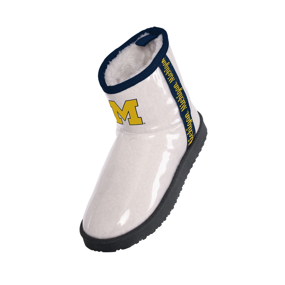 FOCO Michigan Wolverines Sherpa Lined Rain Boot - Womens Medium