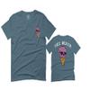 0258. Cool Graphic Candy Ice Cream Skull Summer Till Death Society streetwaer for Men T Shirt (Indigo 2X-Large) view 1