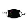 All We Need Is Love Black And White One Size Fabric Fashion Face Covering Mask view 1