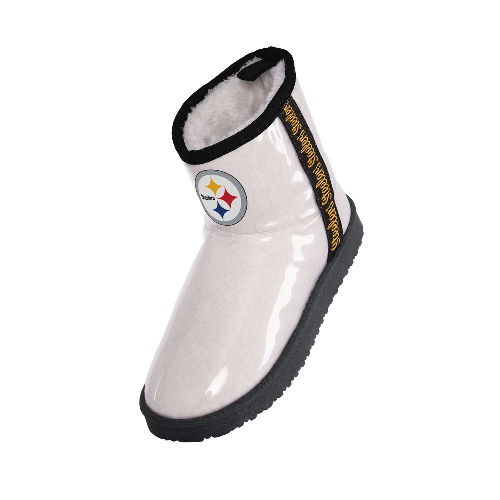 FOCO Pittsburgh Steelers Sherpa Lined Rain Boot - Womens Small