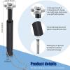 Skylety 3 Pieces Golf Club Groove Sharpener Retractable Brush and 6-Head Groove Sharpener Re-Grooving Tool and Cleaner for All Golf Irons Pitching, Sand, Lob, Approach Wedges, Utility Clubs(Black) view 2