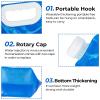 Hakkin Collapsible Water Container Bag 4 Pcs 10L/(2.6 Gallon), No-Leak Freezable Portable BPA Free Food Grade Plastic Storage Jug for Camping, Hiking, Travel, Emergency Survival Kit Bonus 2 Pcs Caps view 3