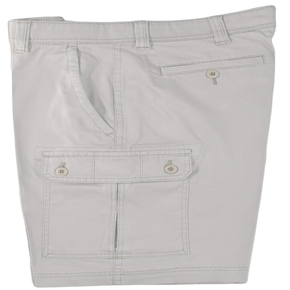 St. John's Bay Men's Power Stretch Cargo Shorts (Classic Stone) (34)