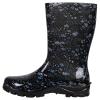 Asgard Women's Waterproof Garden Boots Printed Mid Calf Rain Boots Blue Flower 39 (8.5) view 3