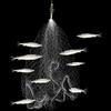 Bclla Zkenyao-net Fishing Multi Size Fishing Net, Trap Mesh, Luminous Netting, Fishnet Tackle Design Copper Spring Shoal Cast Nets, (Color : 5 Size) view 1