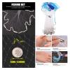 Bclla Zkenyao-net Fishing with Sinker and Without Sinker Cast Net, Hand Cast Net, Outdoor Throw Catch Fishing Net, (Color : B1 240 with Sinker) view 4