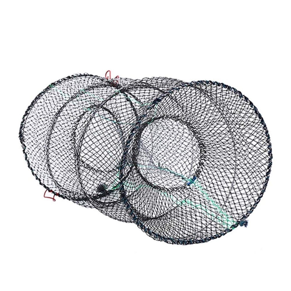 Bclla Zkenyao-net Fishing 4 Sizes Fishing Collapsible Trap Cast Net, EEL Prawn Shrimp Live Bait Crab Crayfish Lobster Catcher Pot Trap Fish Net, (Color : A4)