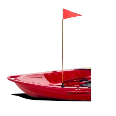 RANDDER 4ft Kayak Flag Track Mount Safety Flag Easy Installation with Stable Base, Visibility Kit for Boat Canoe Yacht Dinghy DIY Accessories