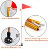 RANDDER 4ft Kayak Flag Track Mount Safety Flag Easy Installation with Stable Base, Visibility Kit for Boat Canoe Yacht Dinghy DIY Accessories view 2