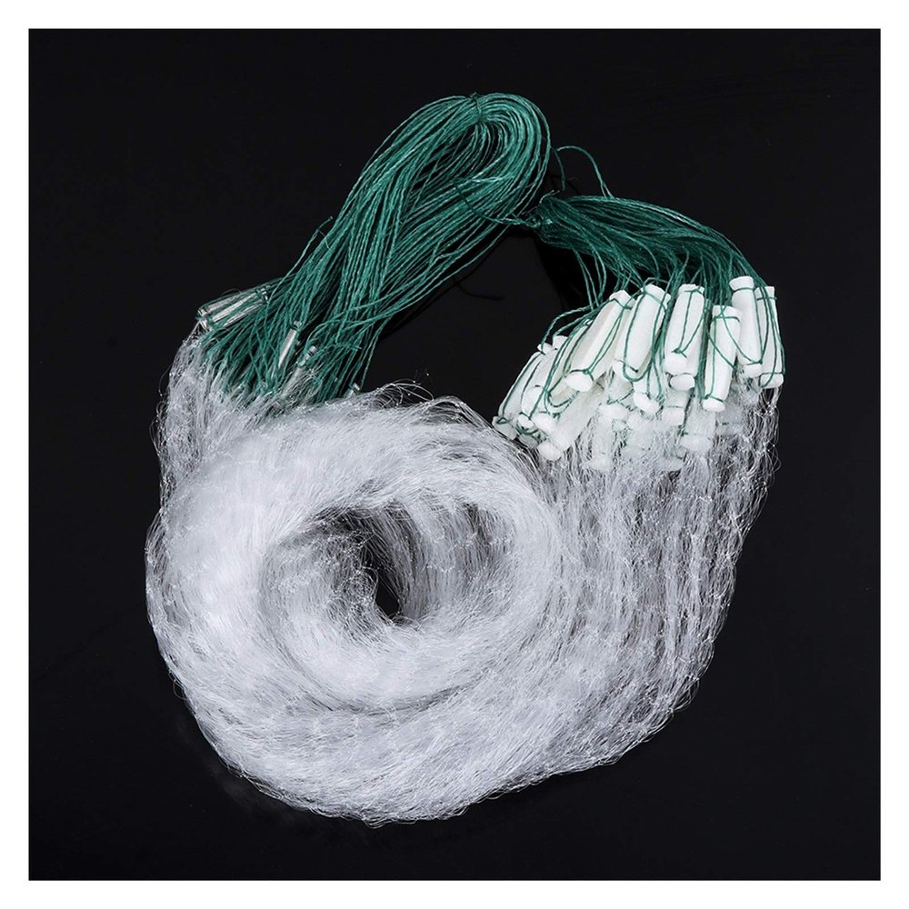 Bclla Zkenyao-net Fishing Polytene Single Layer Nylon Durable Material Fish Gillnet, 8M/20M Monofilament Fishing Net, (Color : 20m)