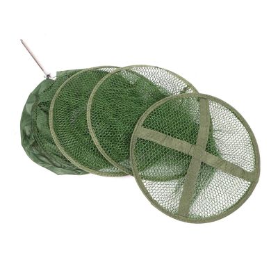 Bclla Zkenyao-net Fishing Portable Collapsible Mesh Fishing Net Cage, Trap Fishing Basket for Keeping Fish/Smelt/Minnows/Crab/Shrimps/Lobsters, (Color : Burgundy)